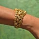 Omega Nugget: Gilbert Albert Pave d'Or, Asymmetric Naturalistic Ladies-Bracelet, Rare