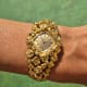 Omega Nugget: Gilbert Albert Pave d'Or, Asymmetric Naturalistic Ladies-Bracelet, Rare