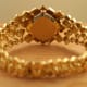 Omega Nugget: Gilbert Albert Pave d'Or, Asymmetric Naturalistic Ladies-Bracelet, Rare