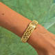 Omega Gilbert Albert-Set Frisson d'Or: Naturalistic Bracelet Ladies-Watch & Brooch