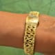 Omega Gilbert Albert-Set Frisson d'Or: Naturalistic Bracelet Ladies-Watch & Brooch