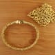 Omega Gilbert Albert-Set Frisson d'Or: Naturalistic Bracelet Ladies-Watch & Brooch
