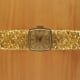 Omega Gilbert Albert-Set Frisson d'Or: Naturalistic Bracelet Ladies-Watch & Brooch