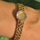 Omega Mailles d'Or by Gilbert Albert, Ladies-Bracelet Backwinder, Diamonds