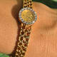 Omega Mailles d'Or by Gilbert Albert, Ladies-Bracelet Backwinder, Diamonds