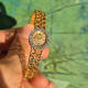 Omega Mailles d'Or by Gilbert Albert, Ladies-Bracelet Backwinder, Diamonds