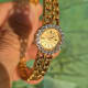 Omega Mailles d'Or by Gilbert Albert, Ladies-Bracelet Backwinder, Diamonds