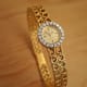 Omega Mailles d'Or by Gilbert Albert, Ladies-Bracelet Backwinder, Diamonds