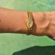 Omega Extra Feminine Ladies Gilbert Albert: Naturalistic Art Mailles d'Or
