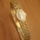 Omega Extra Feminine Ladies Gilbert Albert: Naturalistic Art Mailles d'Or