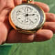 Omega Monopusher PocketWatch Chronograph, Heavy 18K-Monopussoir