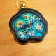 Others Hundertwasser-Pocketwatch: Skeletonized, Asymmetric PVD-Gold, GMT, Limited Edt.