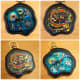 Others Hundertwasser-Pocketwatch: Skeletonized, Asymmetric PVD-Gold, GMT, Limited Edt.
