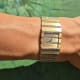 Piaget Polo Rectangular: TwoTone Diamonds Top-Model, Zebra: White- & Yellowgold