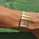 Piaget Polo Rectangular: TwoTone Diamonds Top-Model, Zebra: White- & Yellowgold