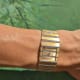 Piaget Polo Rectangular: TwoTone Diamonds Top-Model, Zebra: White- & Yellowgold
