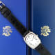 Piaget Ellipse Baguette, Rare 1978 Bark-Finish
