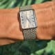 Piaget Rectangular Deep / Warhol Perspective Dial: 3D Indexes for Parallax Effect, Rare