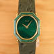 Piaget Octagonal Ellipse: Malachite Swoosh-StoneDial, 50th & Serviced