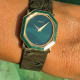 Piaget Octagonal Ellipse: Malachite Swoosh-StoneDial, 50th & Serviced