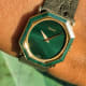 Piaget Octagonal Ellipse: Malachite Swoosh-StoneDial, 50th & Serviced