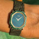 Piaget Octagonal Ellipse: Malachite Swoosh-StoneDial, 50th & Serviced