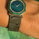 Piaget Octagonal Ellipse: Malachite Swoosh-StoneDial, 50th & Serviced