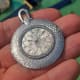 Piaget Linen-Dial Pocketwatch, Diamonds & Hammer-Finished by Eggly