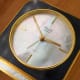 Piaget Alarm Pendule: Agate Stone & Mother of Pearl Dial Clock