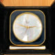 Piaget Alarm Pendule: Agate Stone & Mother of Pearl Dial Clock