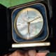Piaget Alarm Pendule: Agate Stone & Mother of Pearl Dial Clock