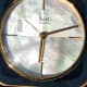 Piaget Alarm Pendule: Agate Stone & Mother of Pearl Dial Clock