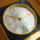 Piaget Alarm Pendule: Agate Stone & Mother of Pearl Dial Clock