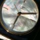 Piaget Alarm Pendule: Agate Stone & Mother of Pearl Dial Clock