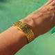 Piaget Hammered Secret Ladies-Bracelet: Concealed Dial & Backwinder