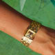 Piaget Hammered Secret Ladies-Bracelet: Concealed Dial & Backwinder