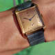 Solvil Exalted '40s Cioccolatone-Tank: Ditisheim, Rosegold, Salmon-Dial, Highlighted Glass