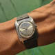 Universal Geneve Thin Tank-Carré: Silver Sunburst Cioccolatone