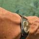 Universal Geneve Thin Tank-Carré: Silver Sunburst Cioccolatone
