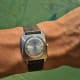 Universal Geneve Thin Tank-Carré: Silver Sunburst Cioccolatone