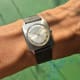 Universal Geneve Thin Tank-Carré: Silver Sunburst Cioccolatone