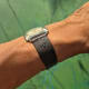Universal Geneve Thin Tank-Carré: Silver Sunburst Cioccolatone