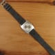 Universal Geneve Thin Tank-Carré: Silver Sunburst Cioccolatone
