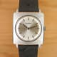 Universal Geneve Thin Tank-Carré: Silver Sunburst Cioccolatone
