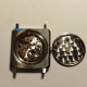 Universal Geneve Thin Tank-Carré: Silver Sunburst Cioccolatone