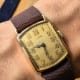 Vacheron Constantin Art-Deco Curved Gondole, DoubleSigned Gubelin Lucerne 1918