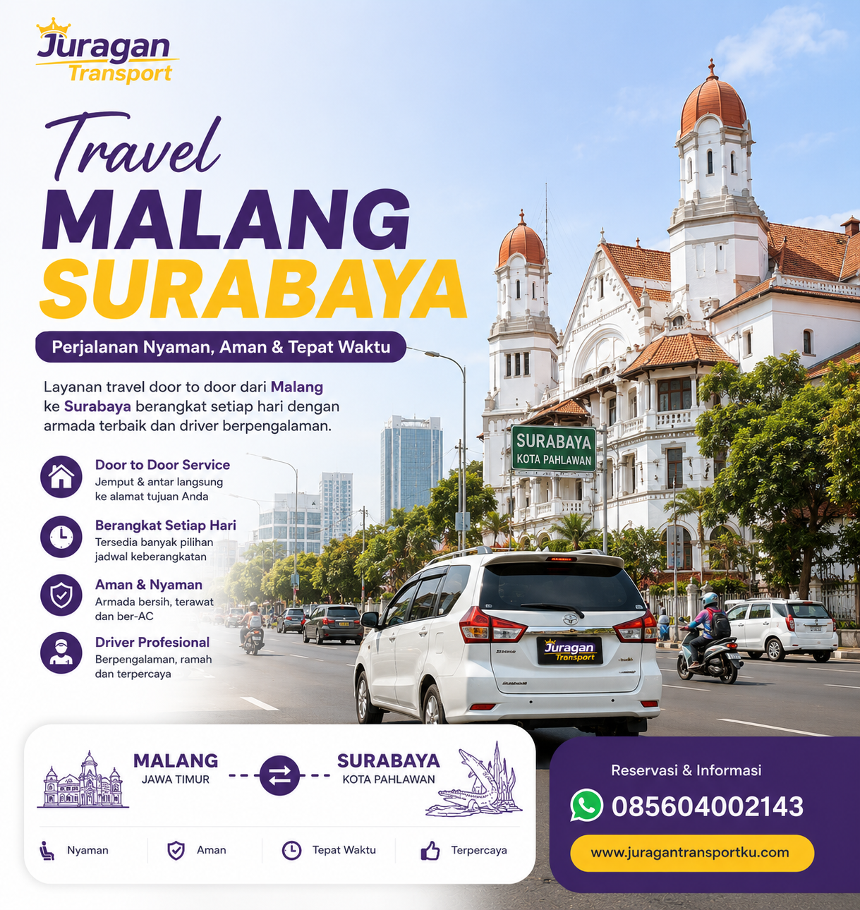 Tujuan Travel Malang Surabaya