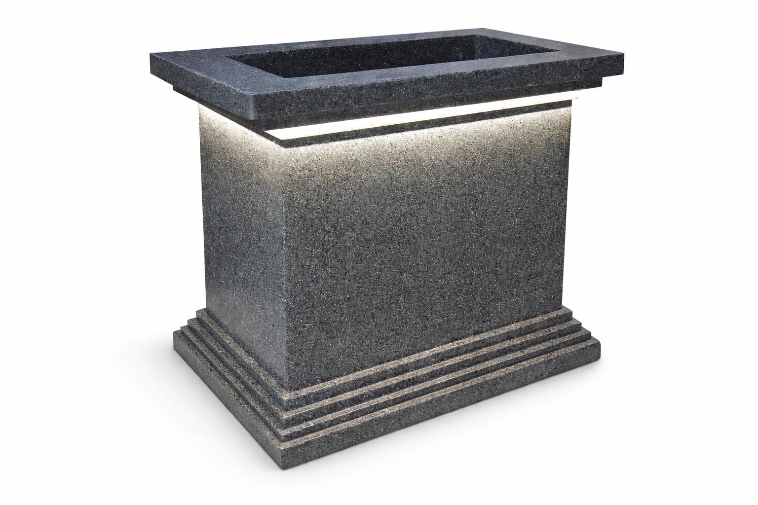 Elegant granite planter - Pot Pot & Planter Fiberglass Eksklusif Klangenan