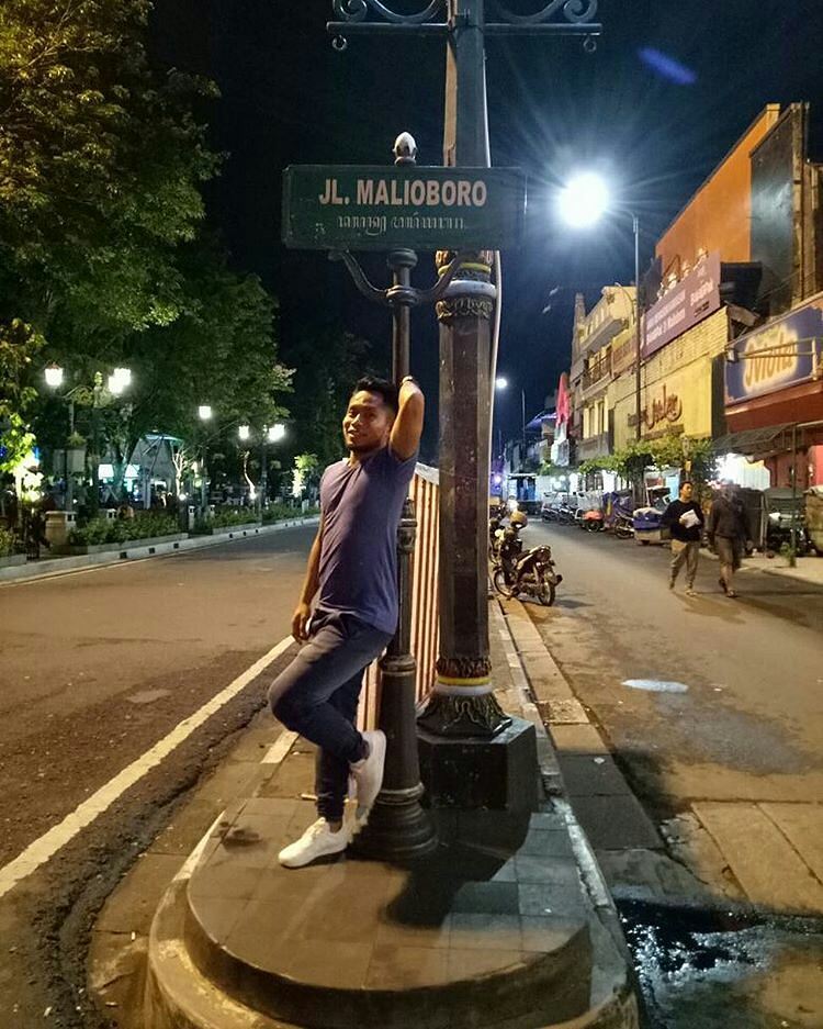 Andik Vermansah di Malioboro