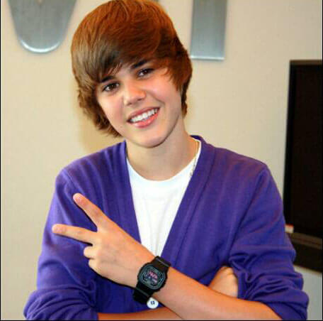 Justin Bieber wearing G-Shock 5600